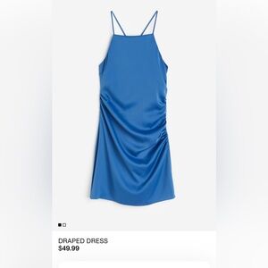 Blue Satin Dress